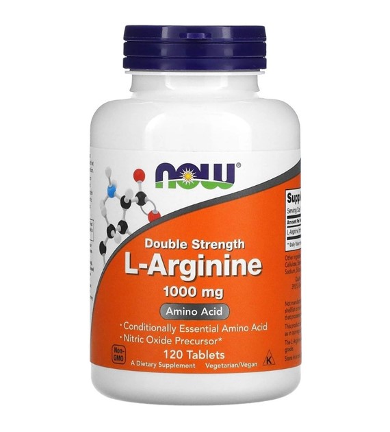 Now Foods L-Arginina 1000 mg - 120 tabletek