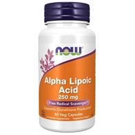 Now Foods ALA Kwas Alfa Liponowy 250 mg - 60 kapsułek