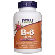 Now Foods Vitamin B-6 100 mg - 250 vegetarische Kapseln