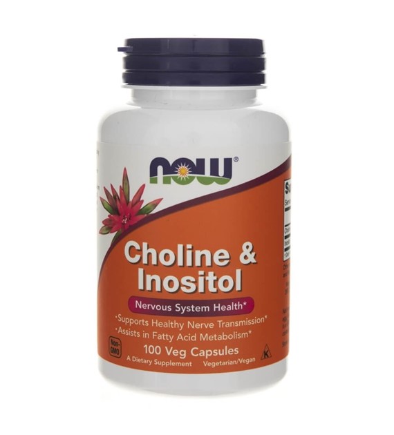 Now Foods Choline & Inositol - 100 Veg Capsules