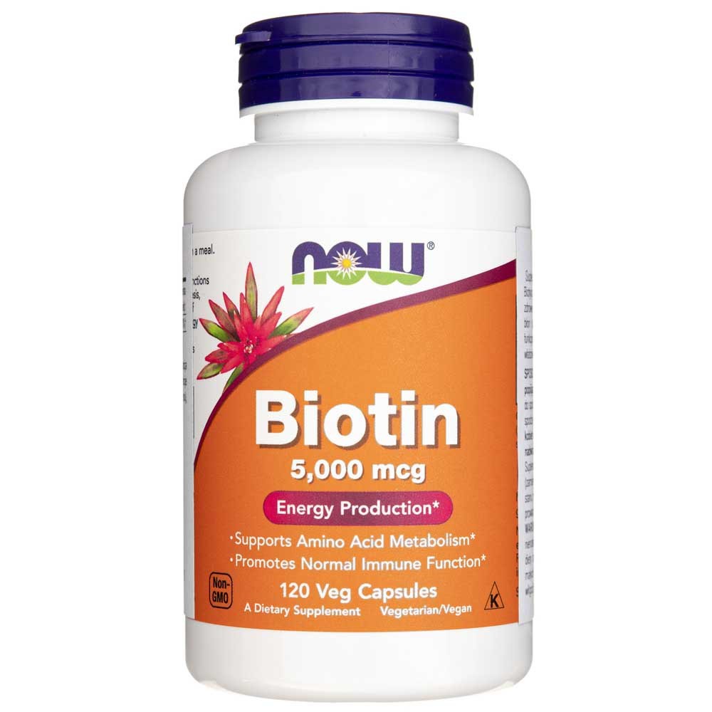 Now Foods Biotin 5000 mcg - 120 pflanzliche Kapseln