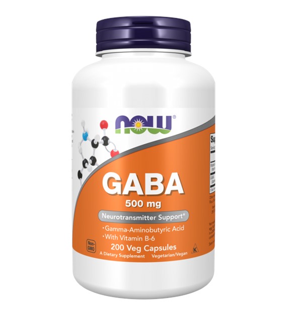 Now Foods GABA 500 mg - 200 veg. kapslí