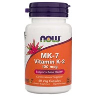 Now Foods Vitamin K2 MK-7 100 mcg - 60 veg. kapslí