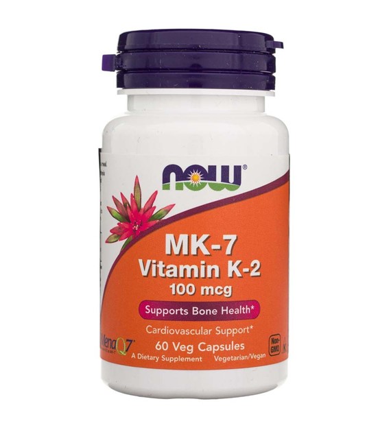 Now Foods Vitamin K2 MK-7 100 mcg - 60 pflanzliche Kapseln