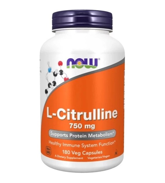 Now Foods L-Cytrulina 750 mg - 180 kapsułek