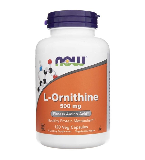 Now Foods L-Ornithine 500 mg - 120 Veg Capsules
