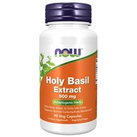 Now Foods Wyciąg z liści Tulsi 500 mg (Bazylia święta) - 90 kapsułek