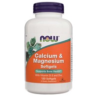 Now Foods Kalzium & Magnesium - 120 Weichkapseln