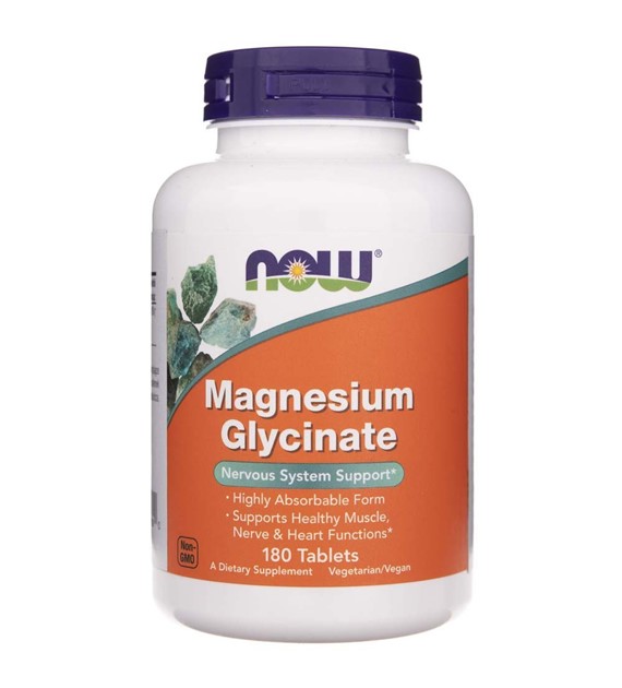 Now Foods Magnesium-Glycinat 200 mg - 180 Tabletten