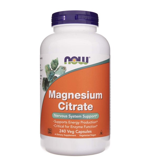 Now Foods Magnesium Citrate 400 mg - 240 Veg Capsules