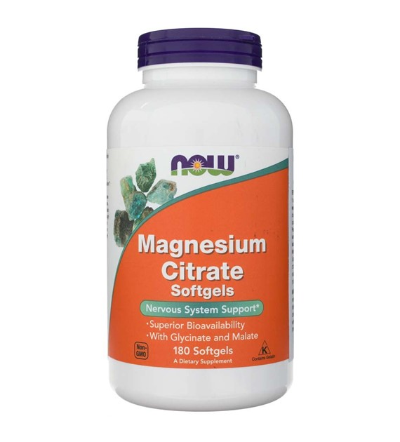 Now Foods Magnesium Citrate - 180 Softgels