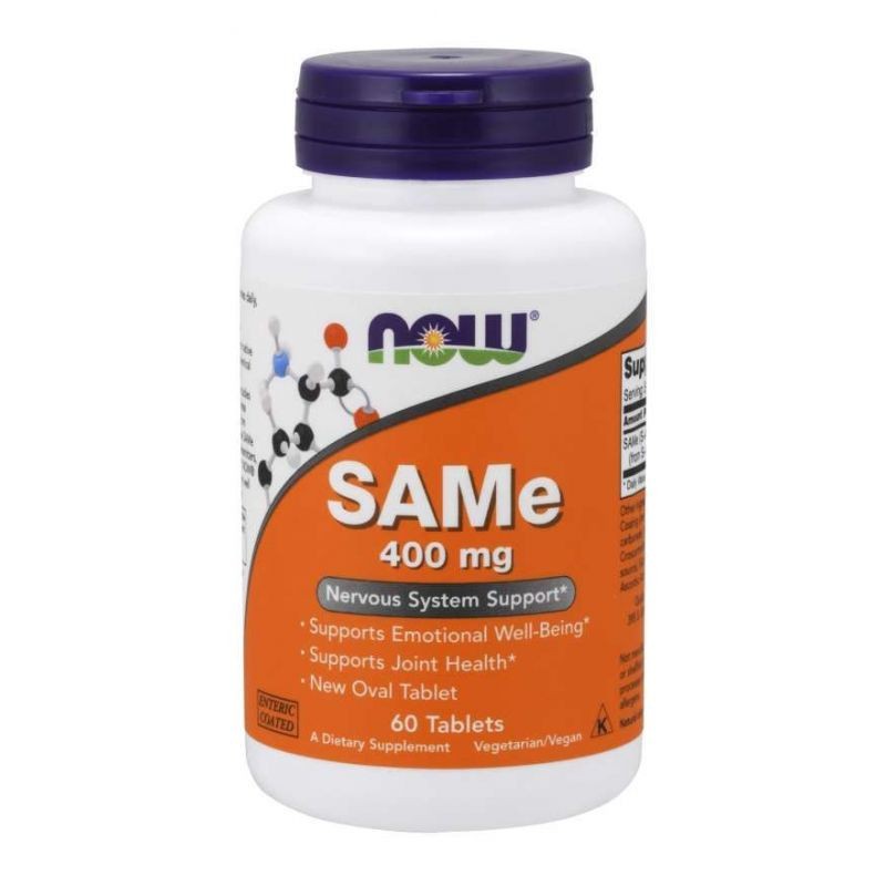 Now Foods SAMe (S-adenozylo L-metionina) 400 mg - 60 tabletek