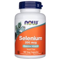 Now Foods Selen 200 mcg - 180 pflanzliche Kapseln