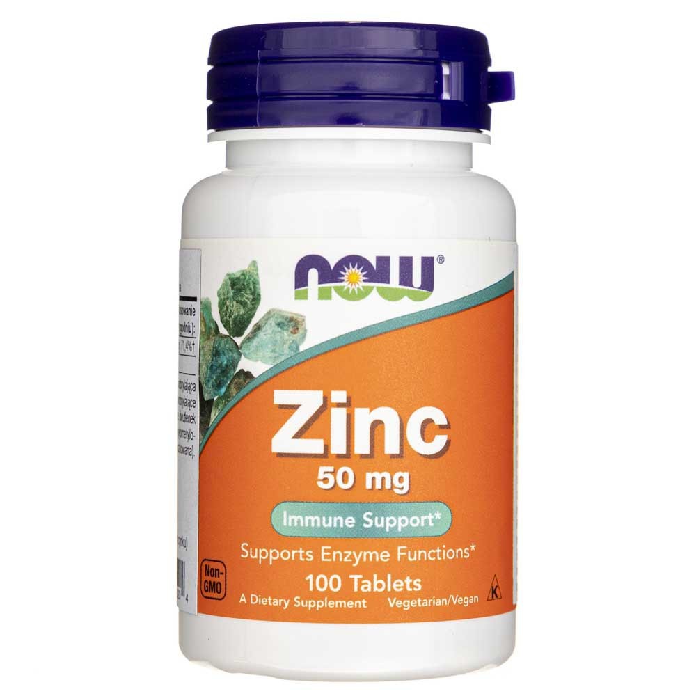 Now Foods Zink 50 mg - 100 Tabletten