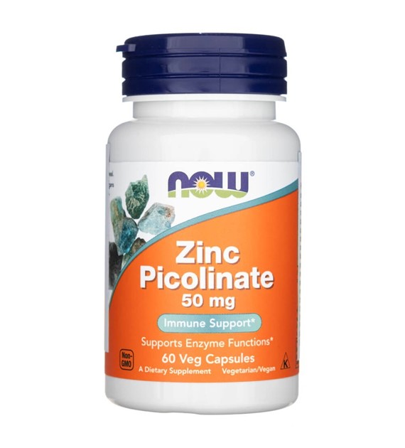 Now Foods Zinc Picolinate 50 mg - 60 Veg Capsules