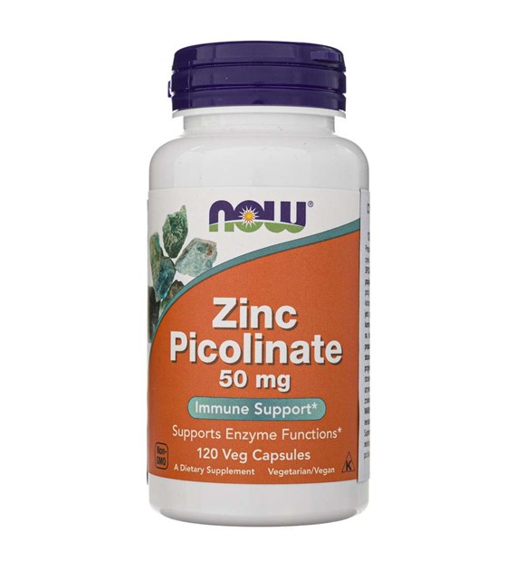 Now Foods Pikolinát zinečnatý 50 mg - 120 veg. kapslí