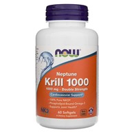 Now Foods Neptun Krill, dvojitá síla 1000 mg - 60 měkkých gelů
