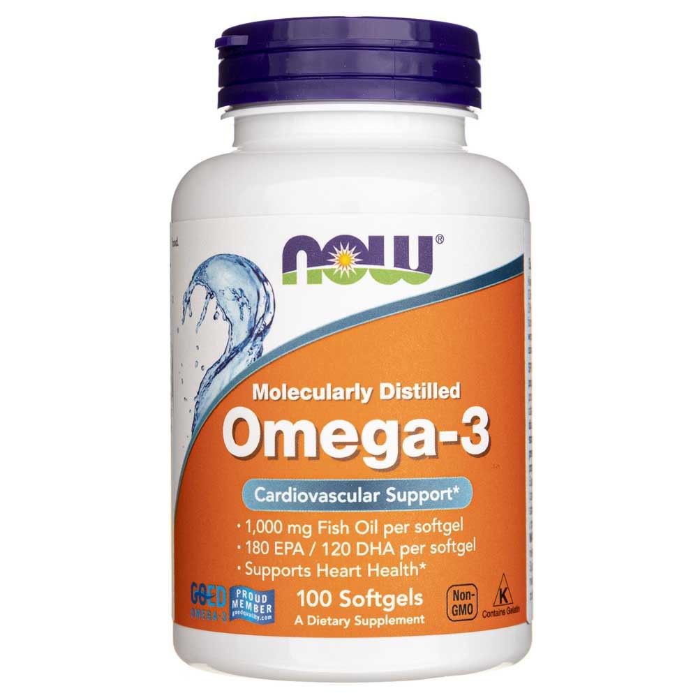 Now Foods Omega-3, 180 EPA / 120 DHA - 100 Weichkapseln