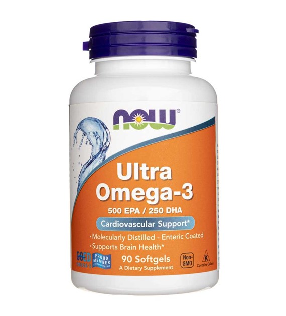 Now Foods Ultra Omega-3, 500 EPA / 250 DHA - 90 měkkých gelů