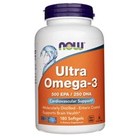 Now Foods Ultra Omega-3, 500 EPA / 250 DHA - 180 měkkých gelů