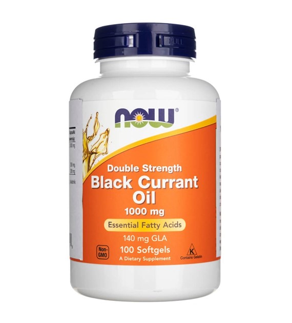 Now Foods Black Currant Oil (Olej z czarnej porzeczki) 1000 mg - 100 kapsułek