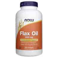 Now Foods Flachsöl 1000 mg - 250 Weichkapseln