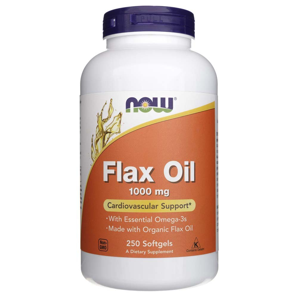 Now Foods Flax Oil 1000 mg - 250 Softgels