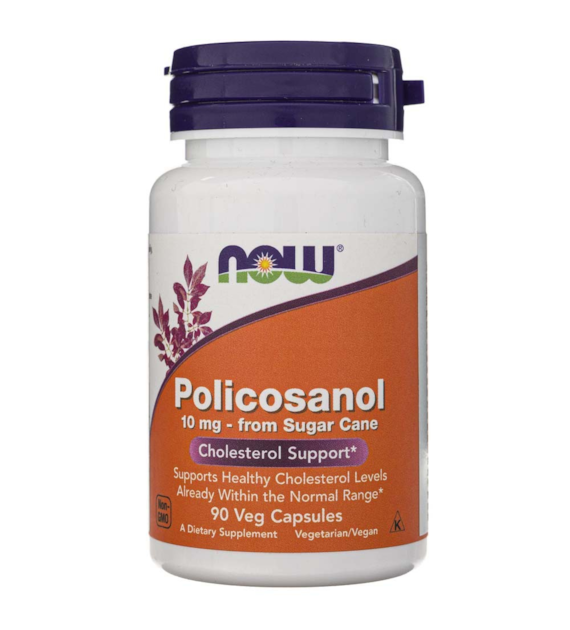 Now Foods Policosanol 10 mg - 90 Veg Capsules