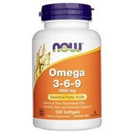 Now Foods Omega 3-6-9 100 mg - 100 kapsułek