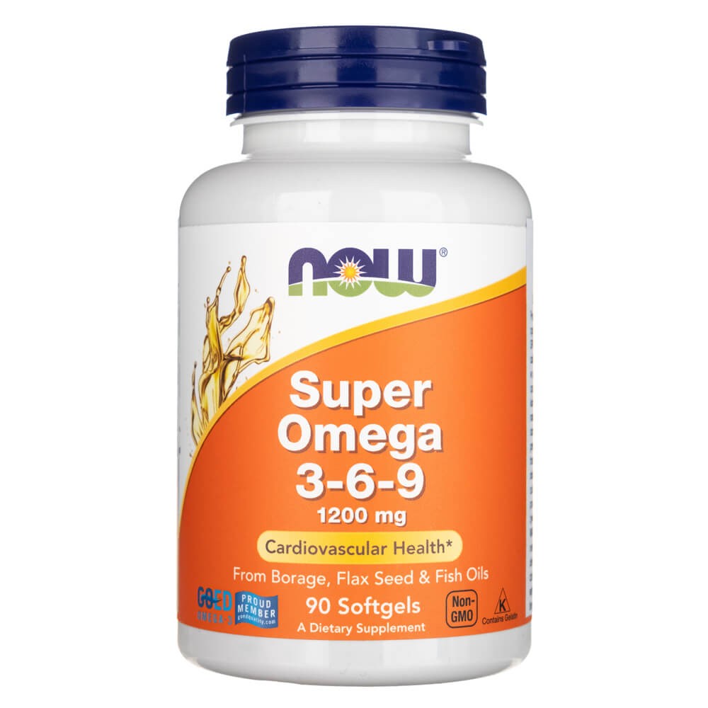 Now Foods Super Omega 3-6-9 1200 mg - 90 měkkých gelů