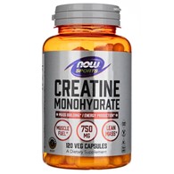 Now Foods Kreatin-Monohydrat 750 mg - 120 pflanzliche Kapseln