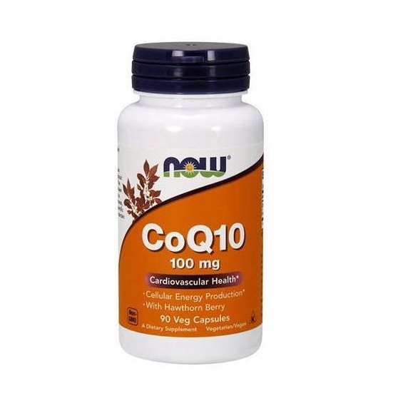 Now Foods CoQ10 100 mg s hlohem - 90 veg. kapslí