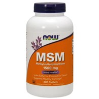 Now Foods MSM 1500 mg - 200 tabletek