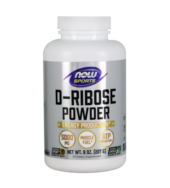 Now Foods D-ryboza (D-ribose) w proszku - 227 g