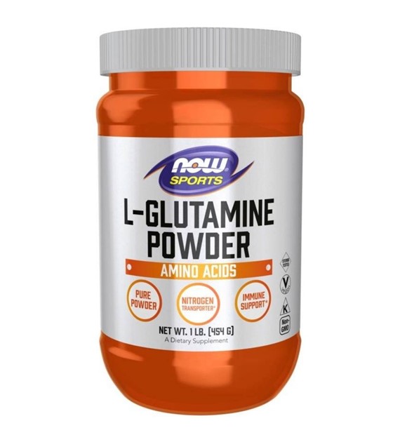 Now Foods L-glutamina w proszku - 454 g