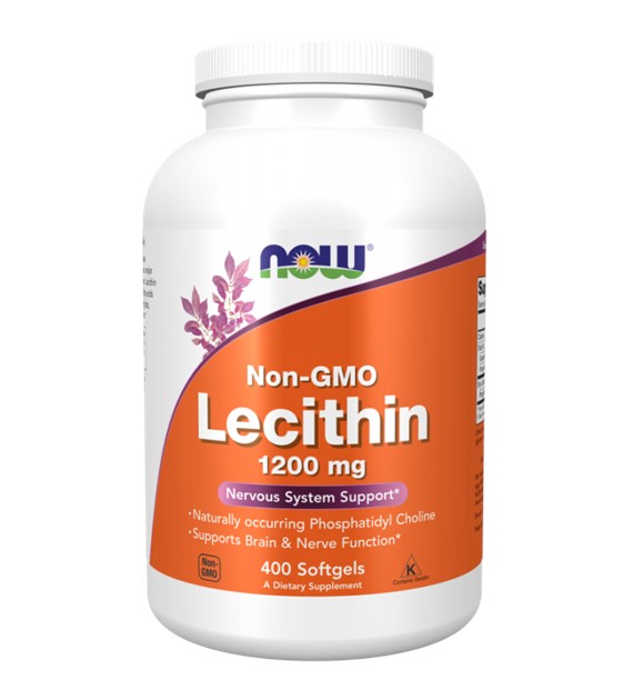 Now Foods Lecytyna (Non-GMO Lecithin) 1200 mg - 400 kapsułek żelowych