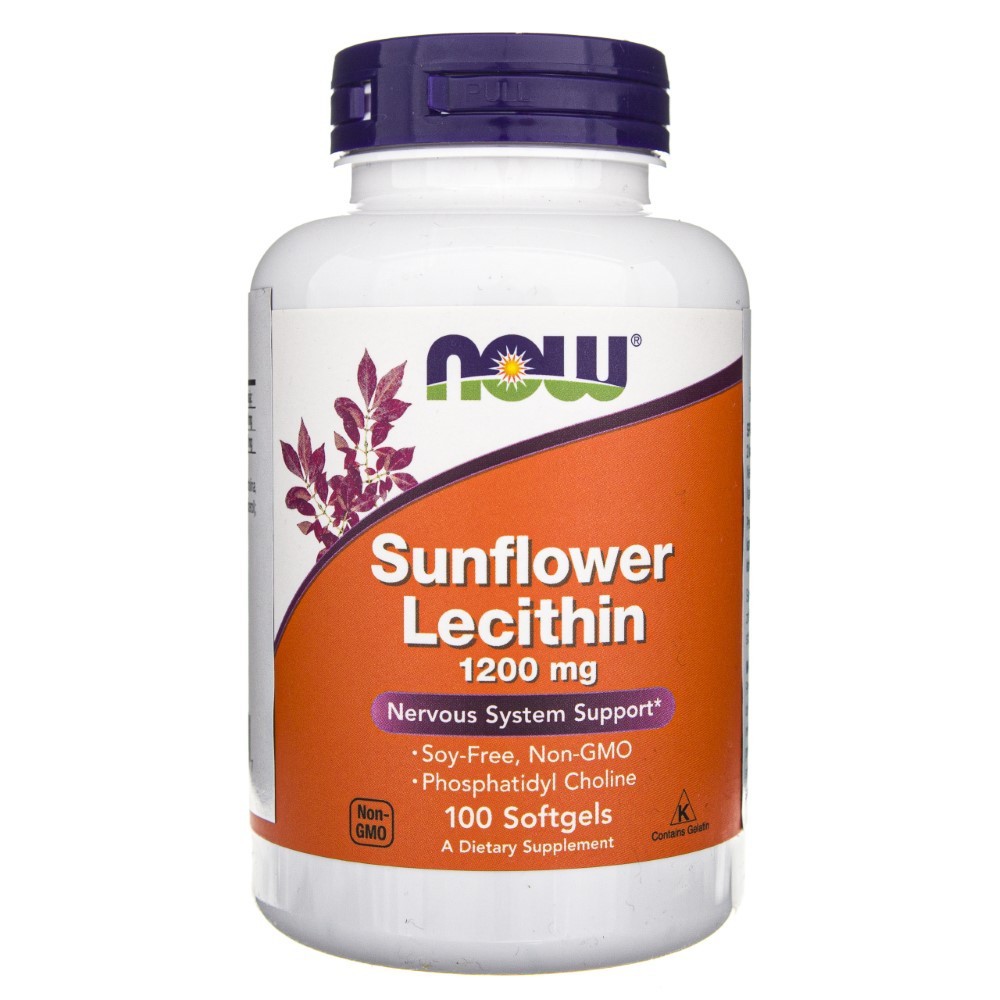 Now Foods Slunečnicový lecitin 1200 mg - 100 měkkých gelů