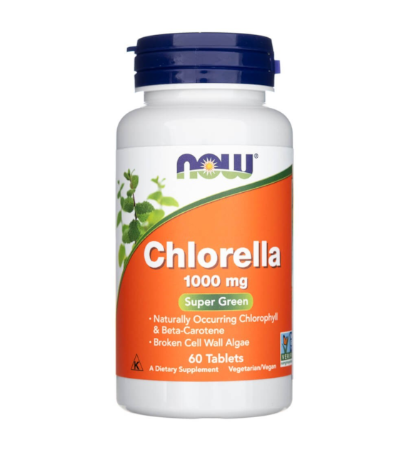 Now Foods Chlorella 1000 mg - 60 Tablets