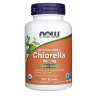 Now Foods Chlorella Zertifiziert Bio 500 mg - 200 Tabletten