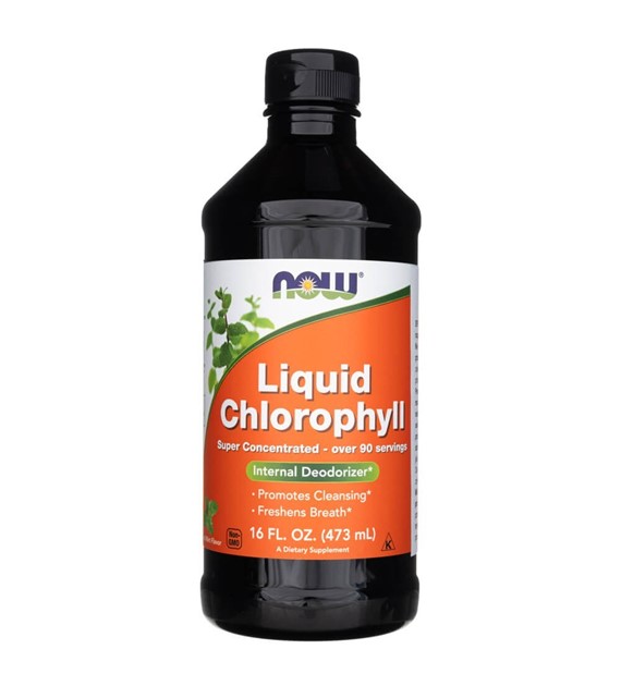 Now Foods Chlorofil w płynie - 473 ml