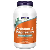 Now Foods Wapń 500 mg i Magnez 250 mg - 250 tabletek