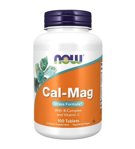 Now Foods Cal-Mag Stress Formula (wapń, magnez, wit. B)  - 100 tabletek