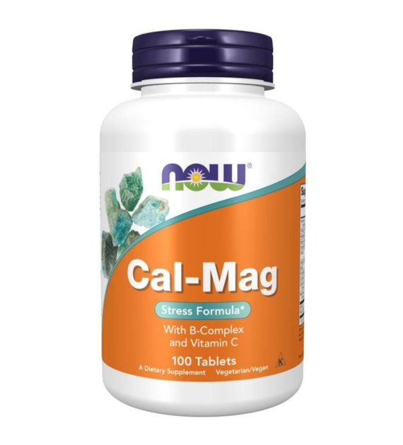 Now Foods Cal-Mag Stress Formula (wapń, magnez, wit. B)  - 100 tabletek