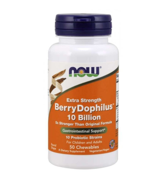 Now Foods BerryDophilus (probiotyk dla dzieci i dorosłych) - 50 tabletek do ssania