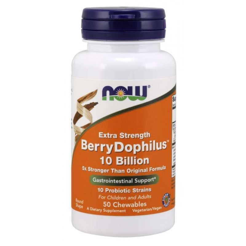 Now Foods BerryDophilus (probiotyk dla dzieci i dorosłych) - 50 tabletek do ssania