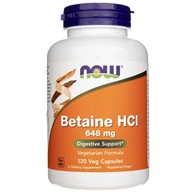 Now Foods Betaine HCL 648 mg - 120 veg. kapslí