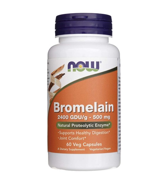 Now Foods Bromelain 2400 GDU/g 500 mg - 60 veg. kapslí