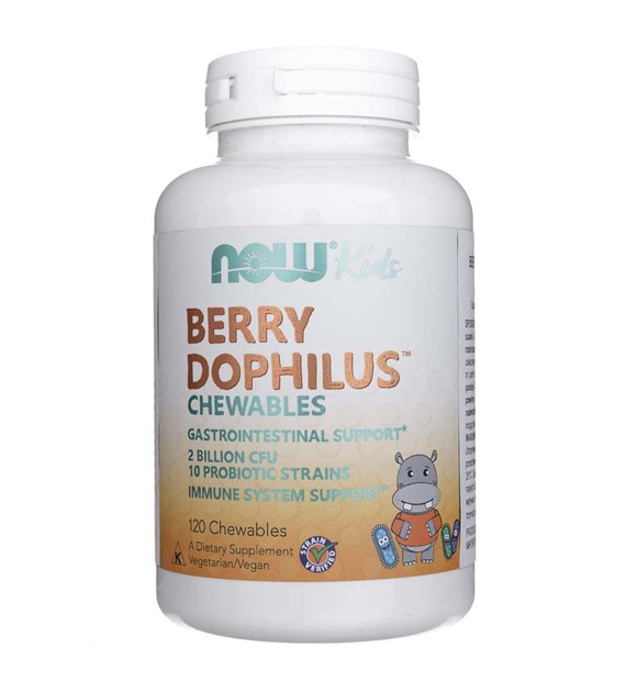 Now Foods BerryDophilus™ Kids (probiotyk dla dzieci) - 120 tabletek