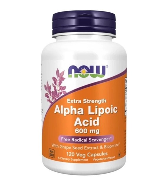 Now Foods Kwas Alfa Liponowy 600 mg - 120 kapsułek