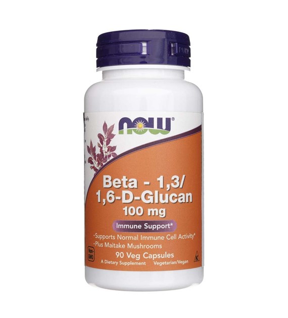 Now Foods Beta 1,3 / 1,6-D-Glukan 100 mg - 90 kapsułek